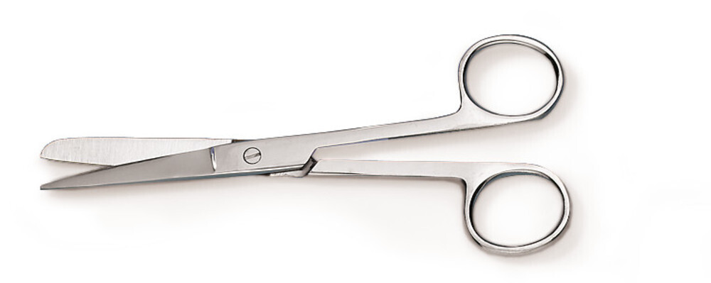 Scissors straight, sharp/blunt, 130 mm, 37 mm 1 pc