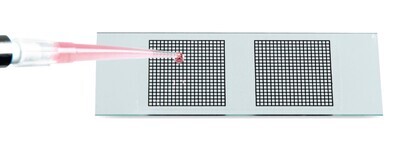 Adhesive film with grids for microscope slides 40 pcs