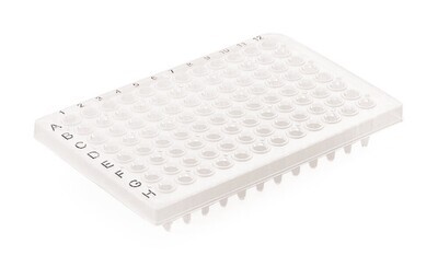 PCR-Platten ROTILABO® 96-well, Standard, Halbrahmen 50 Stk