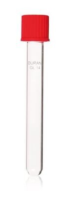 Culture tubes with screw cap DURAN® glass, 6 ml, height, 100 mm 50 pieces