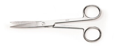 Scissors straight, sharp/sharp, 130 mm, 37 mm 1 pc