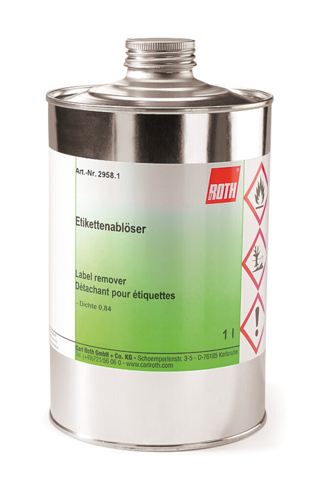 Cleaning agent label remover 1 liter