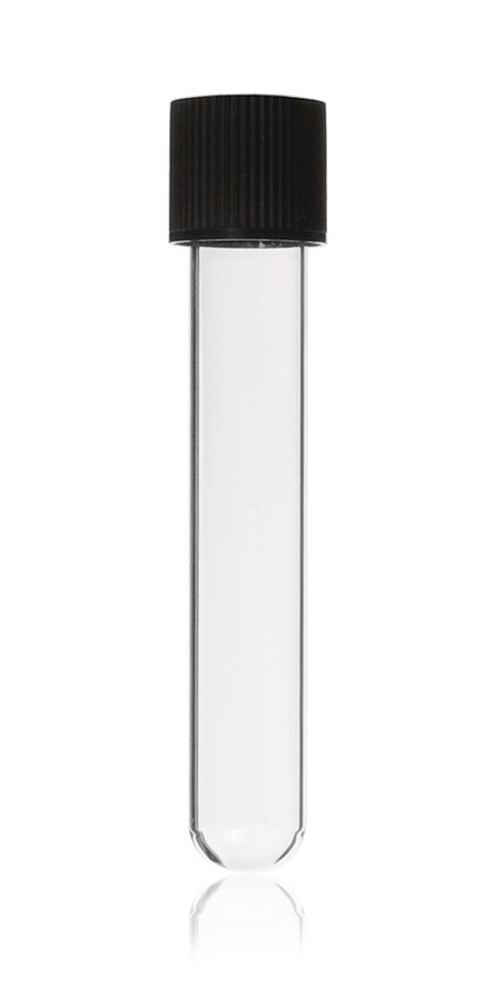 Culture tubes with screw cap Lime soda glass, 12 ml, height, 100 mm 100 pieces