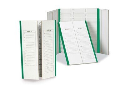 Dossier de préparation, Nombre d&#39;espaces requis, 20, vert, 1 pièce 1 pièce