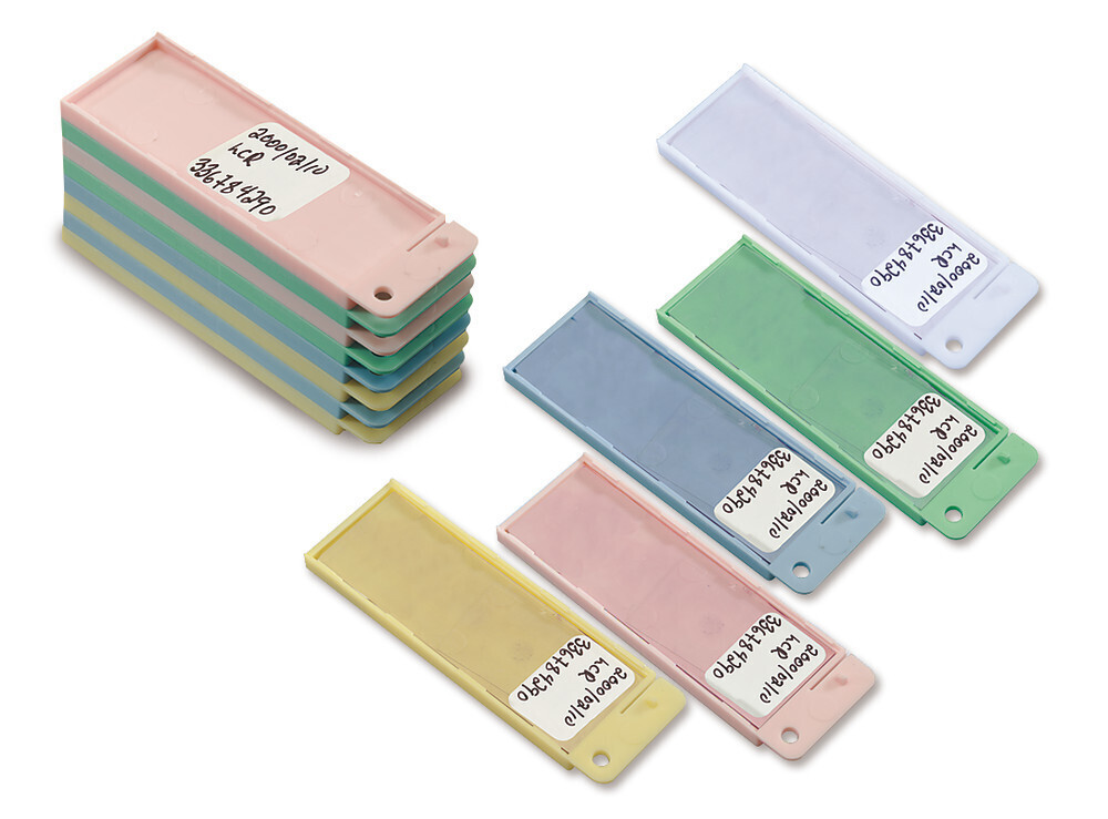 Shipping containers for microscope slides, white 50 pcs