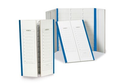 Preparation folder, Number of spaces required, 20, blue, 1 piece 1 piece
