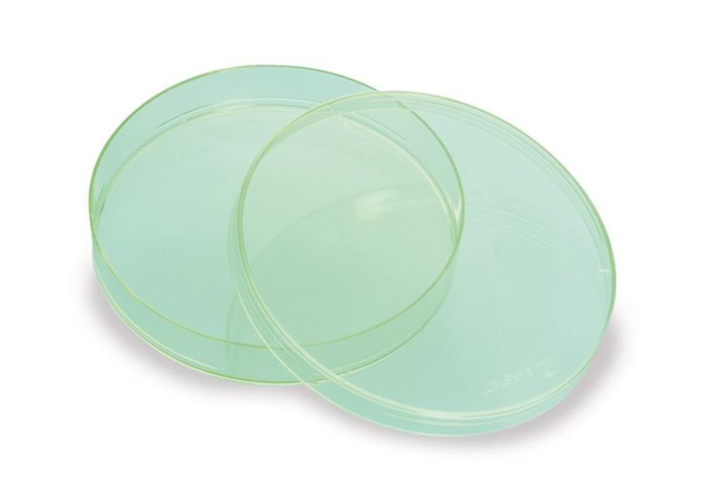 Petri dishes with aeration cams, green 480 pcs