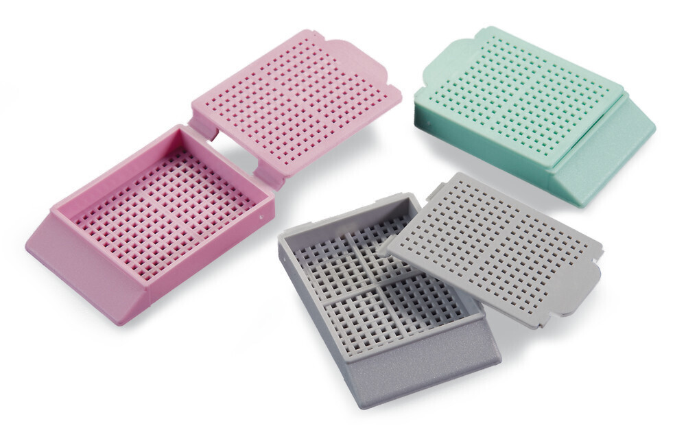 Biopsy embedding cassettes, green 500 pcs