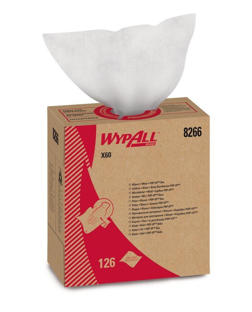 Multiple cleaning cloths WYPALL® X60 Cloths in dispenser box 126 pcs