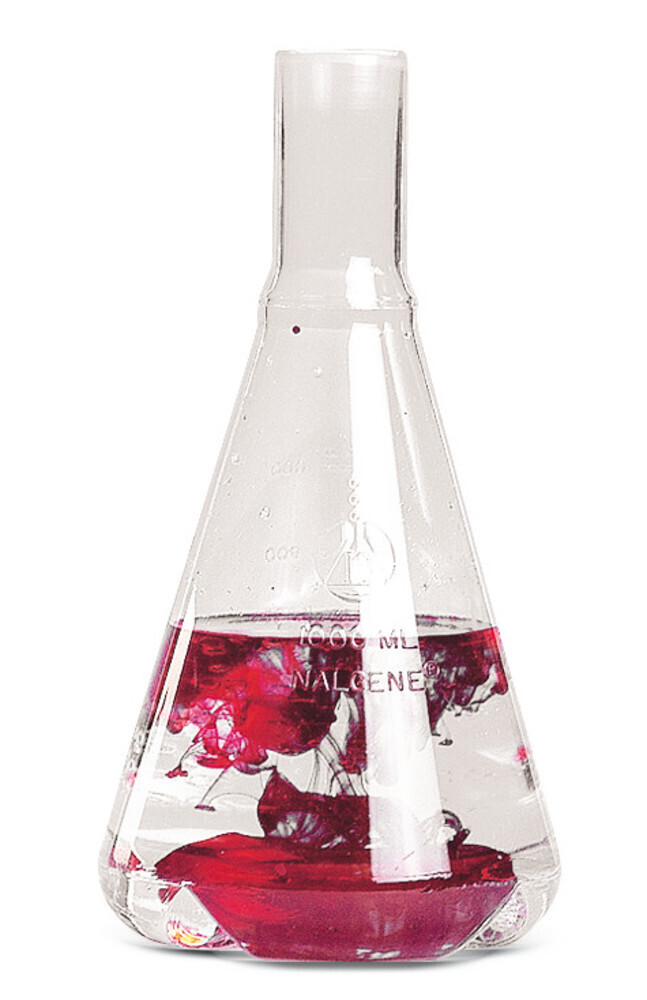 Chicane flasks plastic straight neck, 1000 ml 1 piece