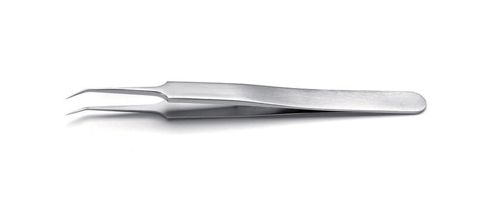Precision tweezers ROTILABO® angled stainless steel SA 1 piece