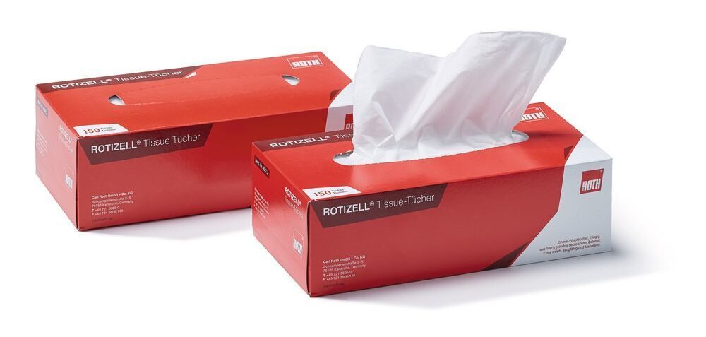 Disposable cleaning cloths ROTIZELL® Tissues, 3750 pcs, 25 x 150 wipes 3750 pcs