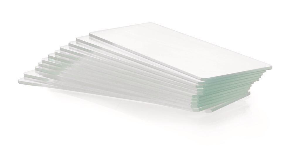 Microscope slides Edges ground 45°, With frosted edge 50 pcs