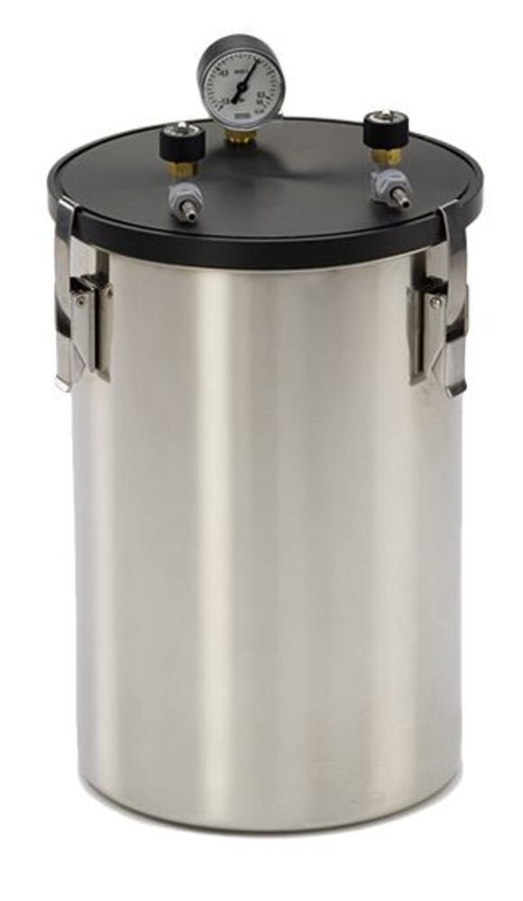 Anaerobic Jars with angle valves and pressure gauge, large 1 piece