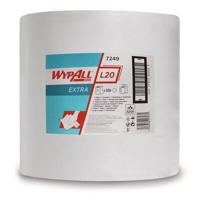 Disposable cleaning cloths WYPALL® L20 EXTRA, 7248 1 Piece