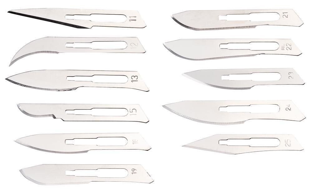 Scalpel blades for handle No. 4, 20 100 pcs