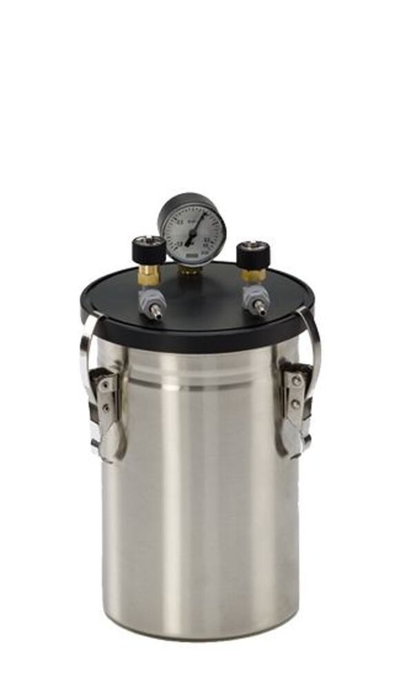 Anaerobic Jars with angle valves and pressure gauge, small 1 piece
