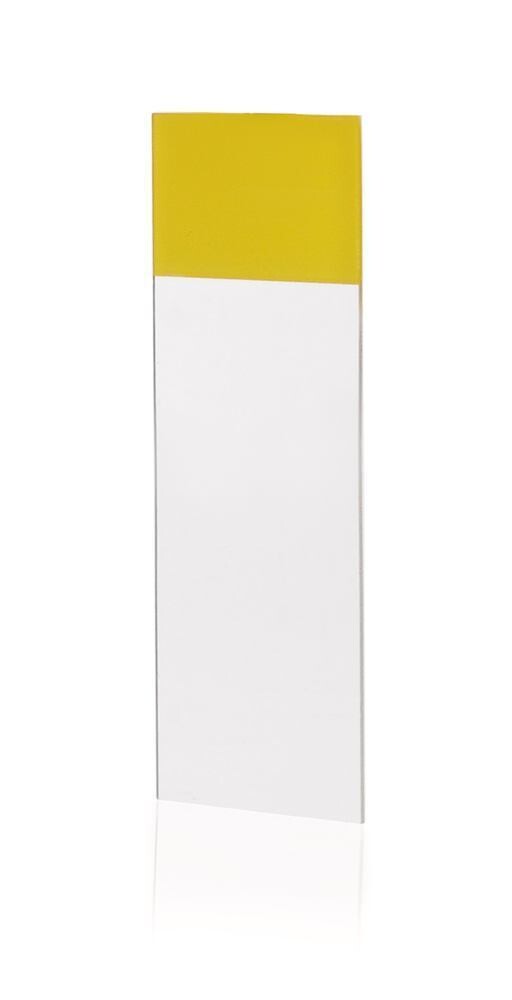 Microscope slides Edges ground 90°, yellow 50 pcs