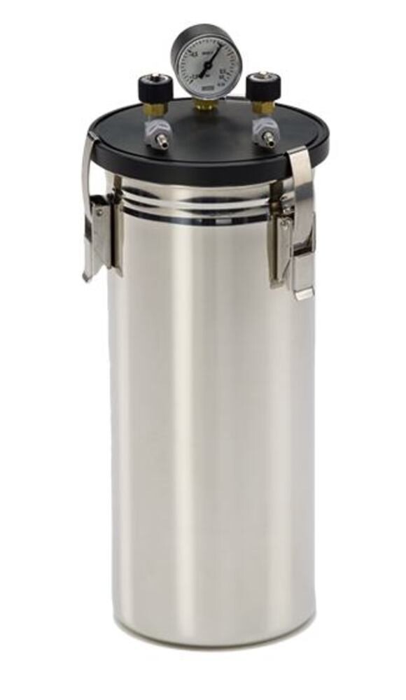 Anaerobic Jars with angle valves and pressure gauge, standard 1 piece