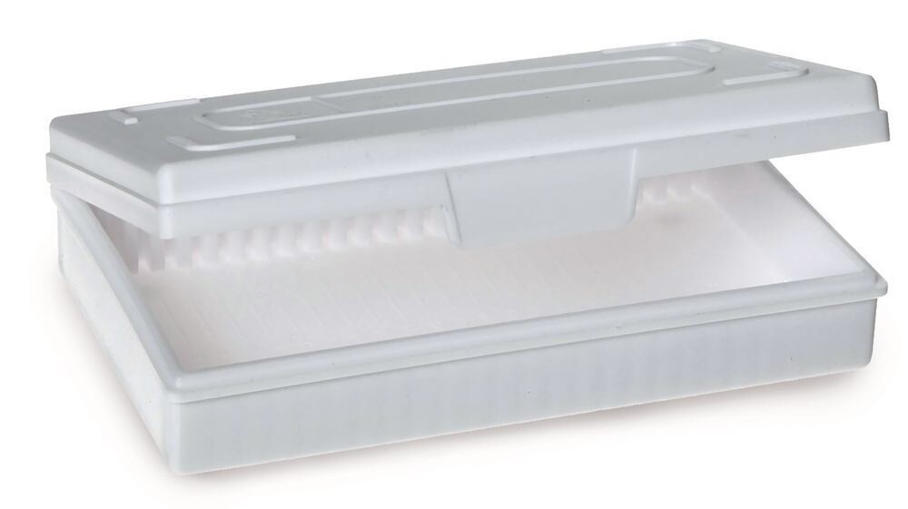 Slide boxes, Number of spaces required, 25, white 1 pc