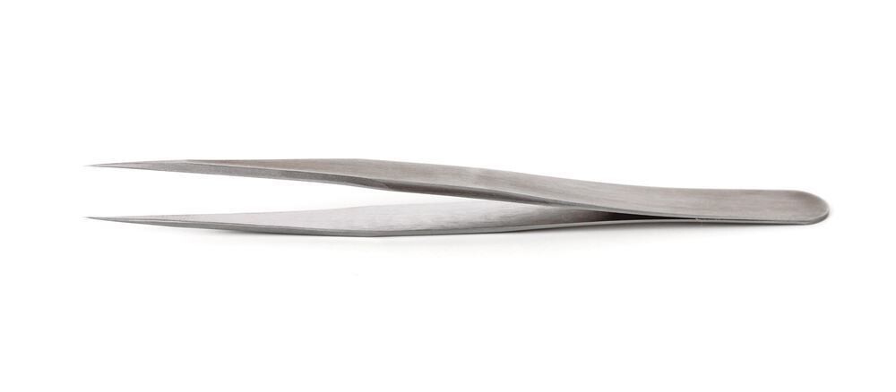 Precision tweezers ROTILABO® straight high-alloy stainless steel DX, 3 1 piece