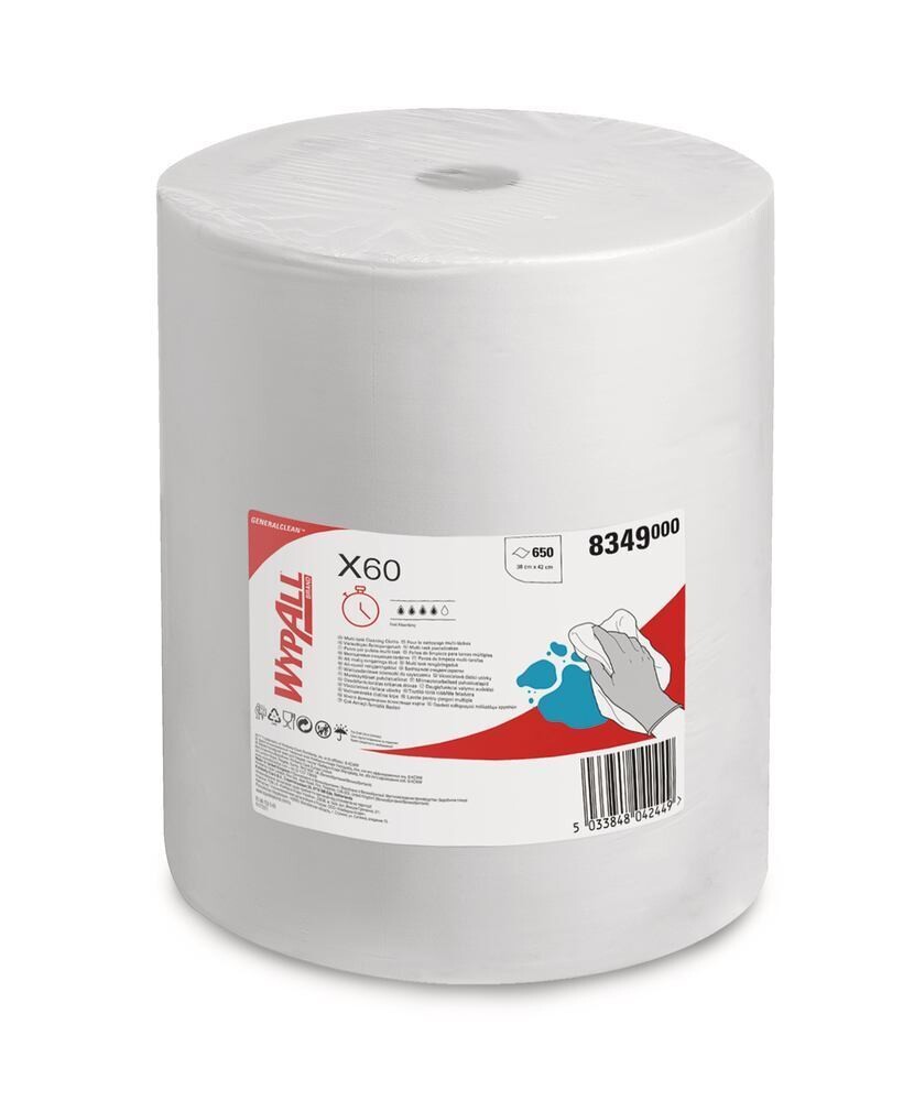 Salviette detergenti multiple WYPALL® X60 Salviette preforate su rotolo 1 pezzo