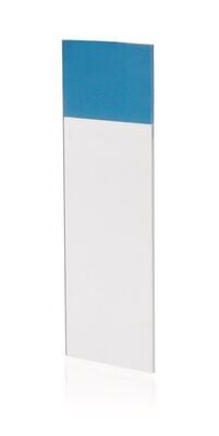 Lames de microscope Bords rectifiés à 90°, bleu 50 pcs