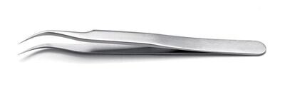 Precision tweezers ROTILABO® curved steel S 1 piece