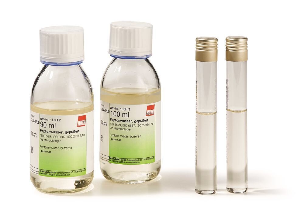 Peptone Water, buffered, 180 ml, 20 x 9 ml