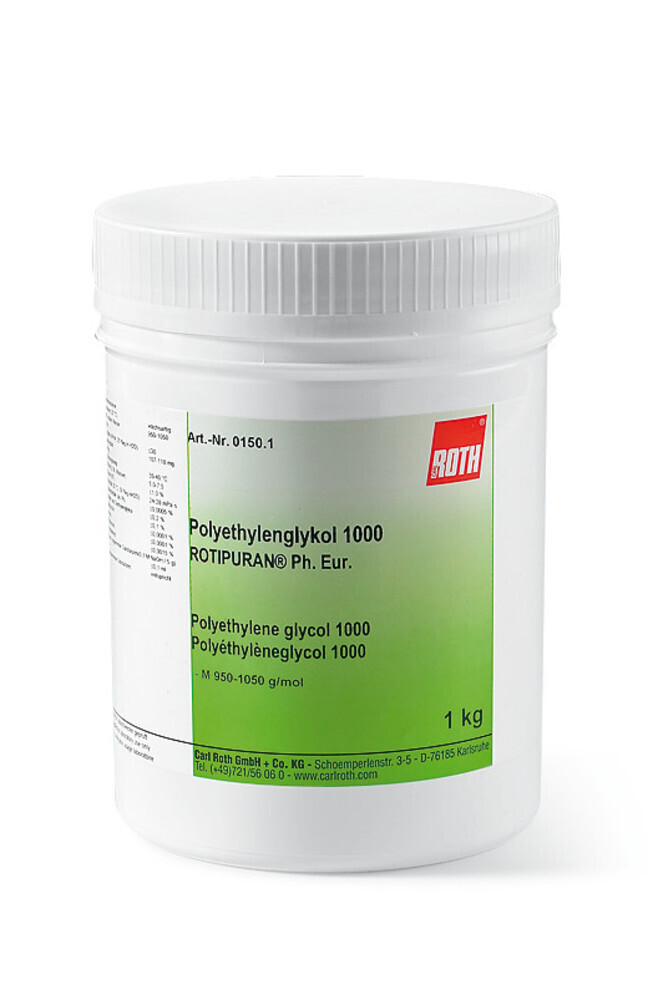 Polyethylene glycol 1500, 1 kg, plastic