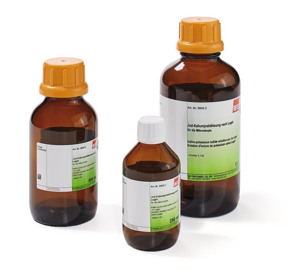 Iodine-potassium iodide solution acc. to Lugol, 250 ml