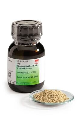 Hematoxylin (C.I. 75290), 100 g, glass