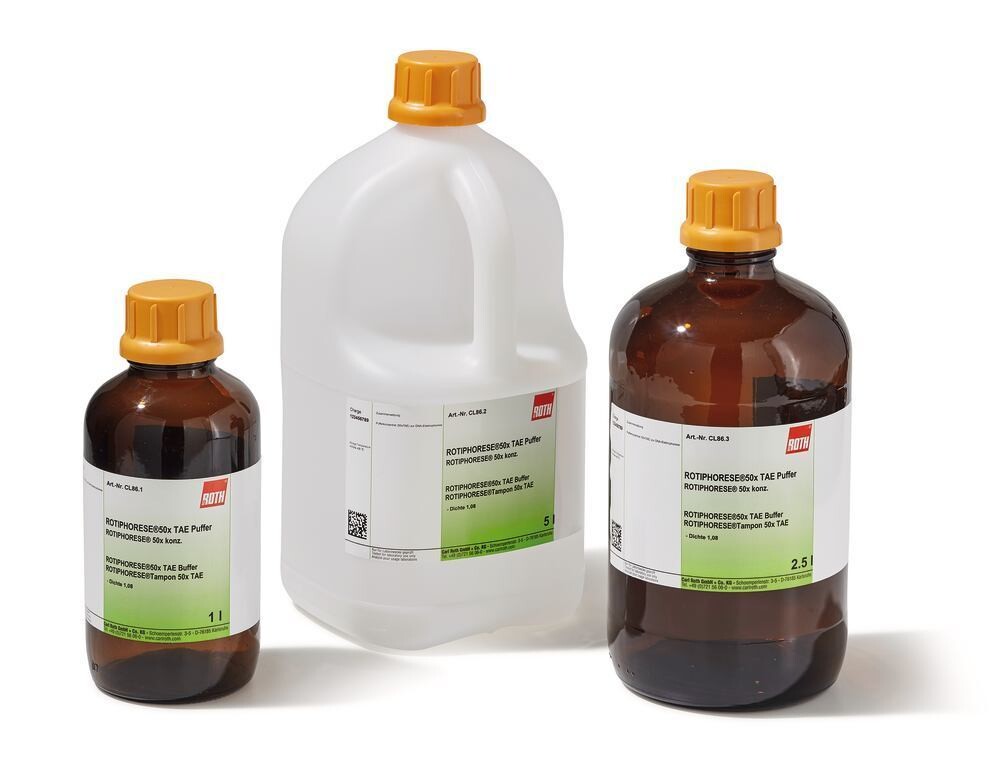 ROTIPHORESE®50x TAE Buffer, 1 l, glass, 1 x 1 l