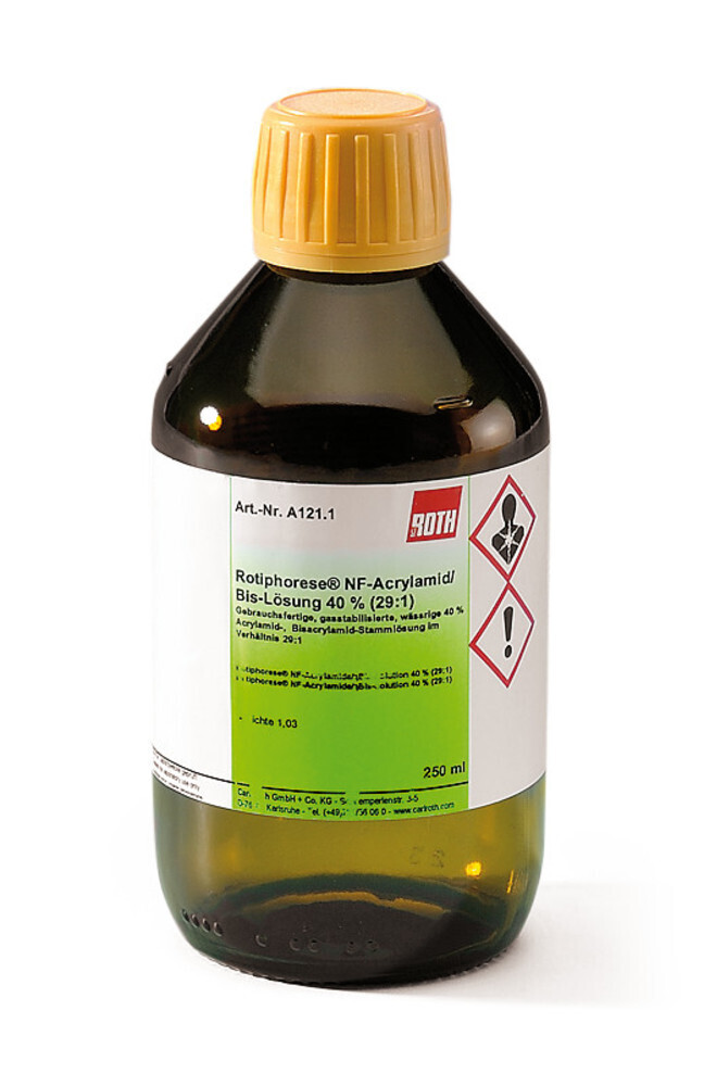 ROTIPHORESE®NF-Acrilammide/Bis-soluzione 40 (29,1), 250 ml, vetro