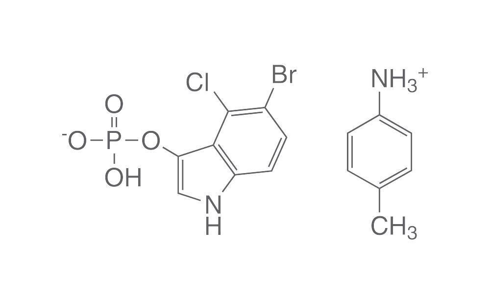 5-Bromo-4-chloro-3-indolyl phosphate p-toluidine salt, 5 g