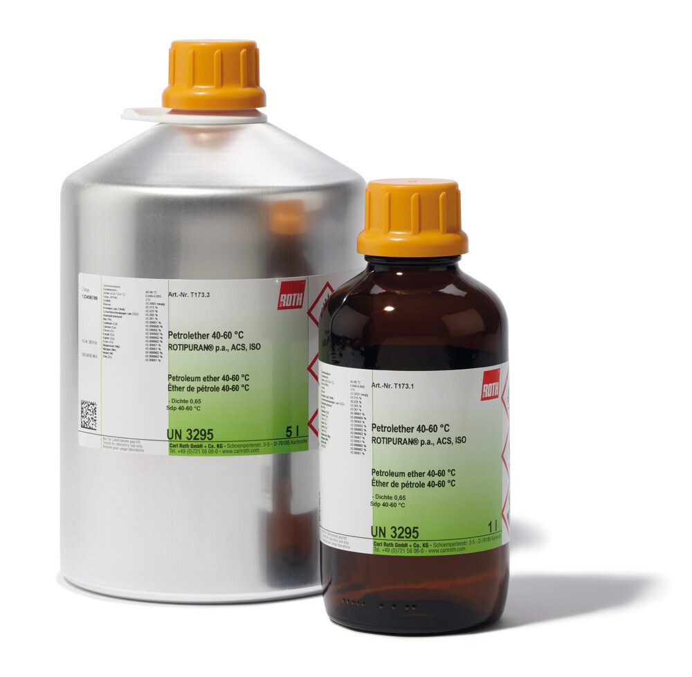 Éther de pétrole 40-60 °C, 25 l, fer blanc