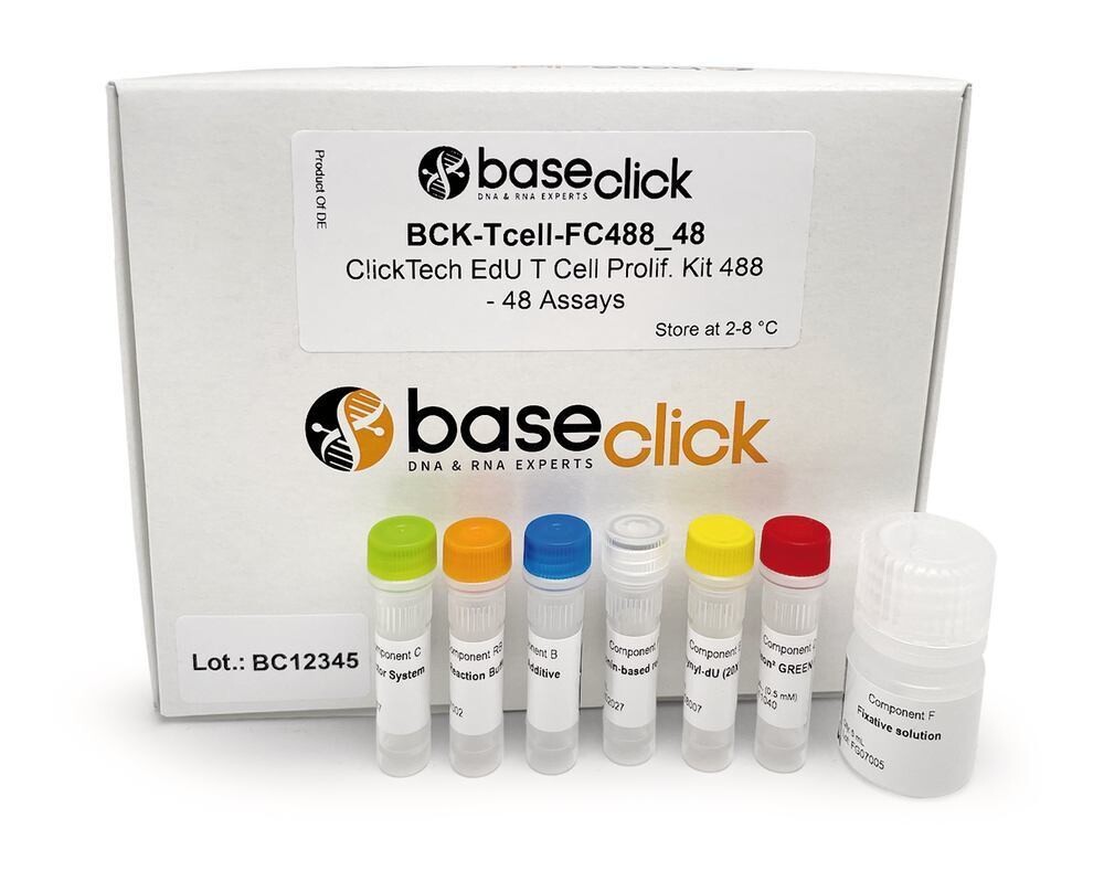 Kit de proliferación de células T ClickTech EdU 555, para 192 ensayos.