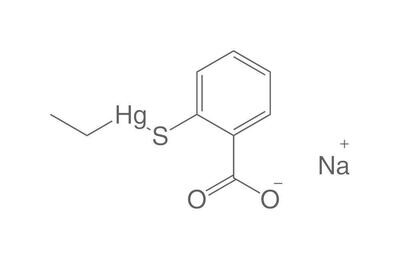 Sodium ethylmercurithiosalicylate, 10 g