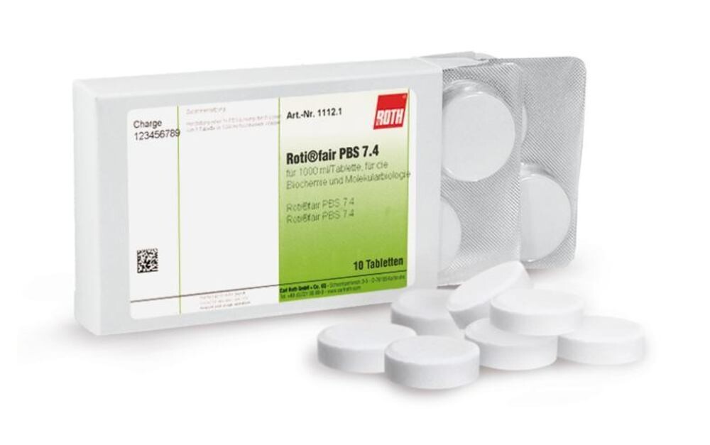 ROTI®Fair PBS 7.4, 100 Stück, Kunststoff