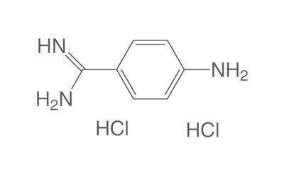 4-Aminobenzamidine dihydrochloride, 1 g, glass