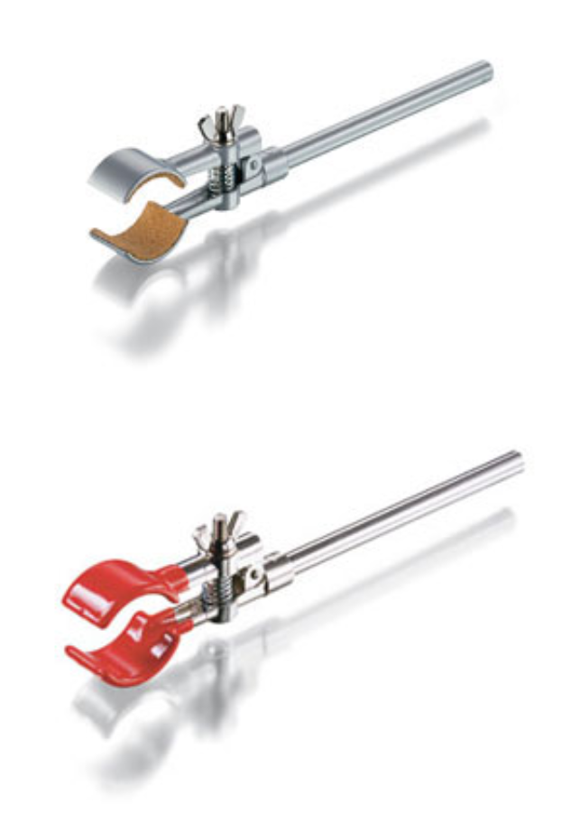 pinces pour trépied Mâchoires recouvertes de vinyle - Largeur d'envergure 30 - 80 mm. 1 pièce