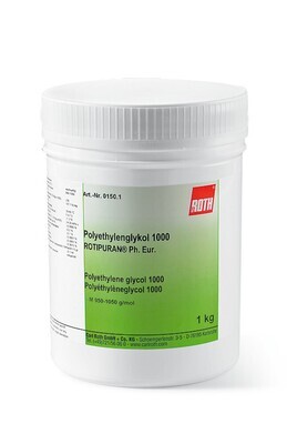 Polietilenglicol 4000, 500 g, plástico