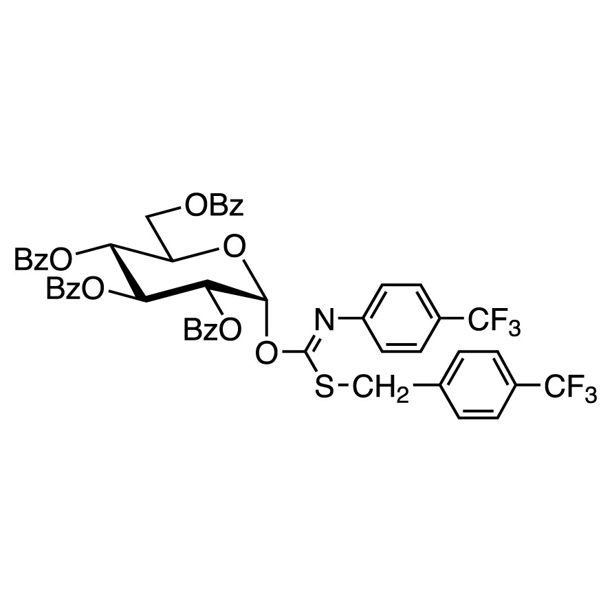 2,3,4,6-Tetra-O-benzoyl-alpha-D-glucopyranosyl p-Trifluoromethylbenzylthio-N-(p-trifluoromethylphenyl)formimidate>96.0%(HPLC)200mg