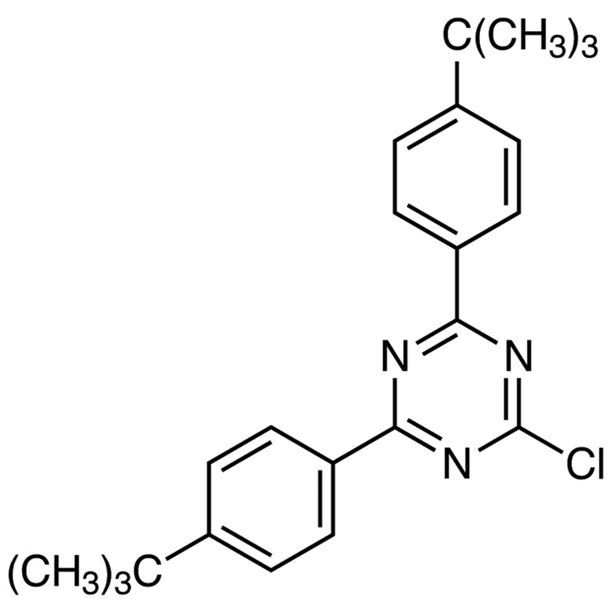 2,4-Bis[4-(tert-butyl)phenyl]-6-chloro-1,3,5-triazine>98.0%(HPLC)(N)1g