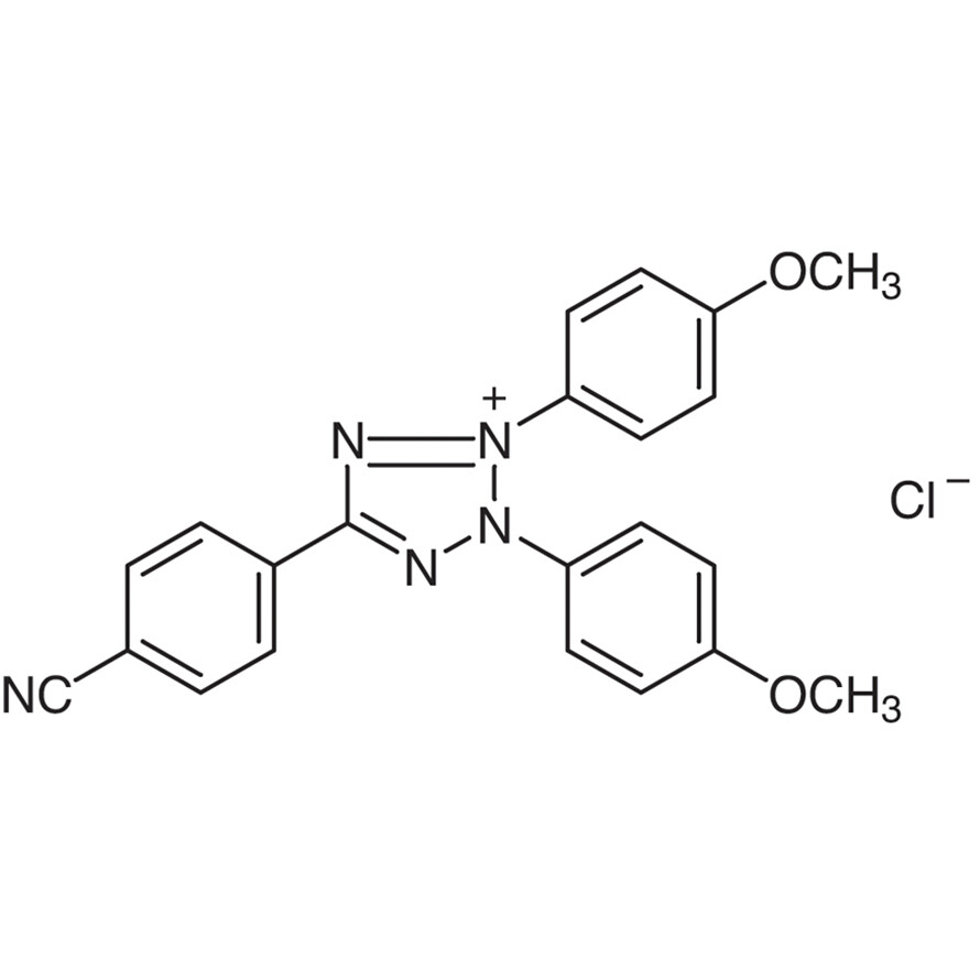 2,3-Bis(4-methoxyphenyl)-5-(4-cyanophenyl)tetrazolium Chloride>90.0%(T)100mg