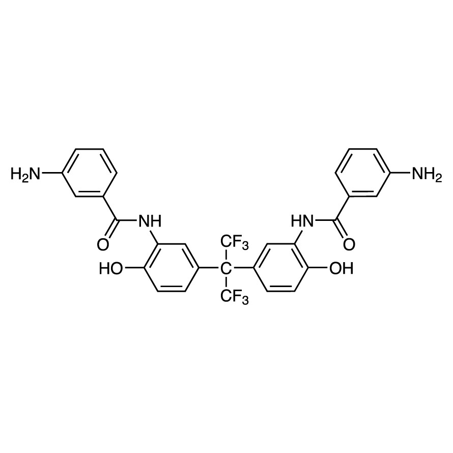 2,2-Bis(3-(3-aminobenzoylamino)-4-hydroxyphenyl)hexafluoropropane&gt;97.0%(HPLC)(qNMR)1g