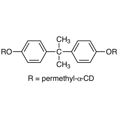 2,2-Bis[4-(per-O-methyl-alpha-cyclodextrin-6-yloxy)phenyl]propane10mg