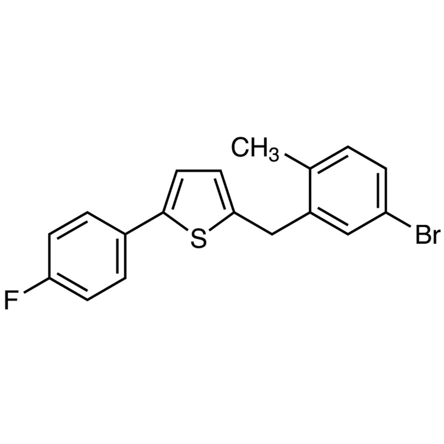 2-(5-Bromo-2-methylbenzyl)-5-(4-fluorophenyl)thiophene>98.0%(GC)1g