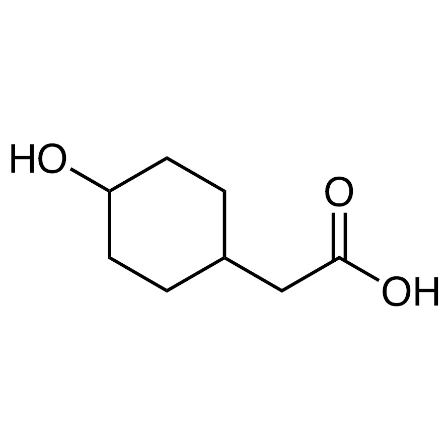 2-(4-Hydroxycyclohexyl)acetic Acid (cis- and trans- mixture)>98.0%(GC)(T)250mg