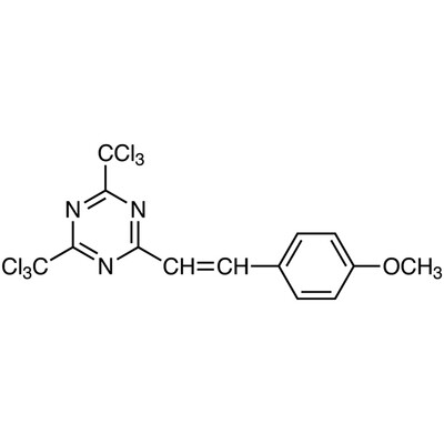 2-(4-Methoxystyryl)-4,6-bis(trichloromethyl)-1,3,5-triazine&gt;98.0%(HPLC)(N)25g